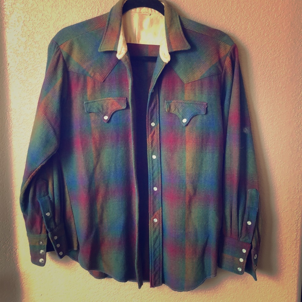 Vintage Snap Front Western Shirt